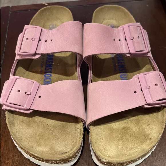Birkenstock Arizona
Narrow Soft Footbed
Nubuck Leather Sandal 7/
37 Orchid EUC - Picture 4 of 7